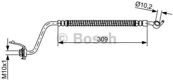 Bosch Stabdžių Žarna Hyundai Santa Fé Ii Kia Sorento Ii 2.2 Crdi 2.4 Cvvt 9770506300 9770506301 9770506302