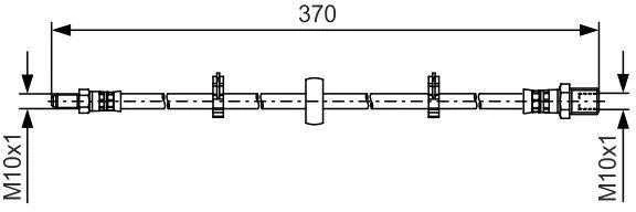 BOSCH stabdžių žarna "Iveco Daily" 1987481508 504229365