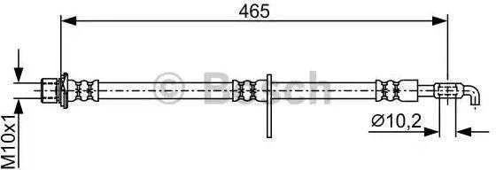 Bosch Stabdžių Žarna Lexus Es Gs Gsv40 Gsv40 277hp 3456cc 0446556020 0446556030
