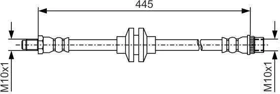 Bosch Stabdžių Žarna Renault Captur Clio IV Clio Estate 7701205143 7701205144 7701205145
