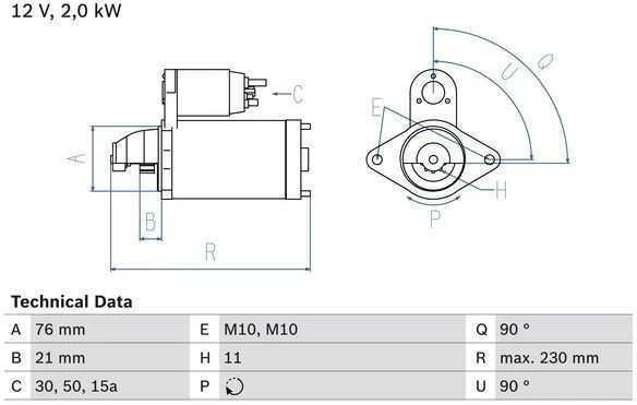 Bosch Starteris BMW 3 330d 330xd X5 3.0 d 730d 525d 530d 535d 12317508719 12317508720 12317508721