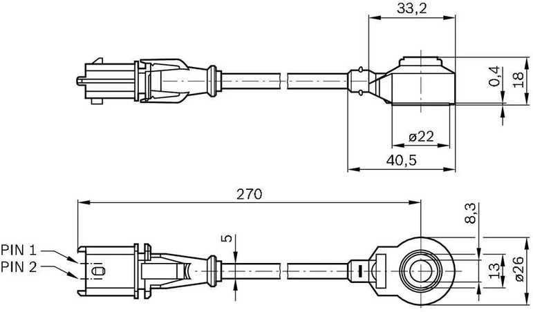 BOSCH stūmoklio jutiklis "Mitsubishi Colt" 0261231196 MR985033