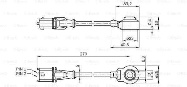 BOSCH stūmoklio jutiklis "Mitsubishi Colt" 0261231196 MR985033