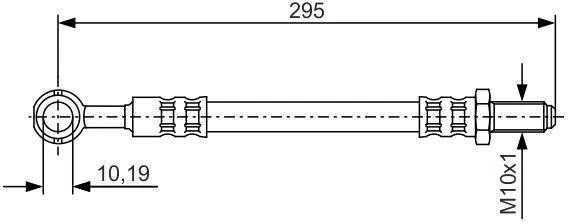 Bosch Suzuki Samurai Stabdžių Žarna SJ413 SJ419TD 1324 1298 1870 1905