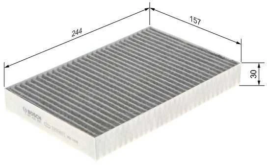 Bosch Tesla Model S 60 70 85 90 Filtras Salono Oro Filtras 10358001 10358002 10358003