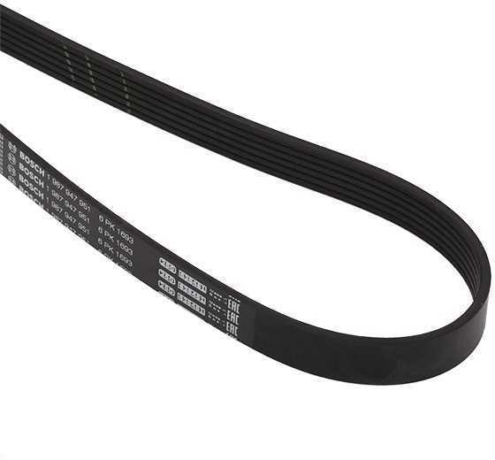 Bosch Diržas su V formos briaunomis AUDI A3 A4 A6 HYUNDAI Sonata Trajet RENAULT 19 21 SEAT Altea Leon SKODA Octavia Fabia TOYOTA Corolla VW Golf Polo 1T0 893 501 1T0 893 501 A