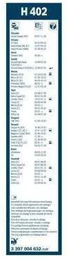 BOSCH valytuvų mentės 3397004632 6025370353