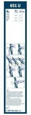 BOSCH valytuvų mentės 3397011641 A0018200545