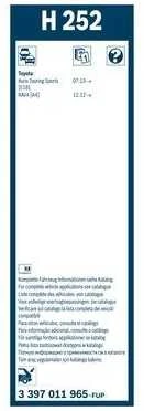 BOSCH valytuvų mentės 3397011965 8524242040