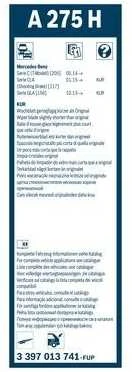 BOSCH valytuvų mentės 3397013741 A2058200545