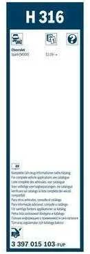 BOSCH valytuvų mentės 3397015103 96688389