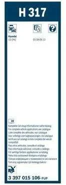 BOSCH valytuvų mentės 3397015106 988500X000