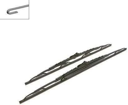 Valytuvų komplektas Bosch Twin Spoiler 608S, 600/550 mm