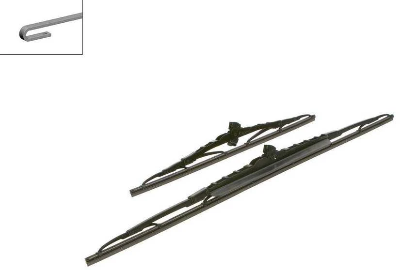 Valytuvų komplektas Bosch Twin Spoiler 653S, 650/400 mm