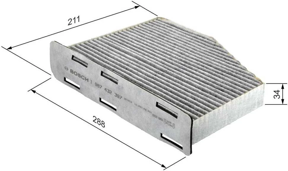 Bosch Žiedadulkių Filtras Audi A3 A4 TT VW Golf Passat Skoda Octavia 1K0123011A 1K0123011B 1K0123011C