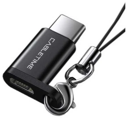USB-C į micro USB adapteris su pakabinama kilpute