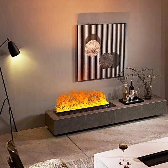 Cann 3D simuliacija LED elektrinis židinys 120x24x17cm