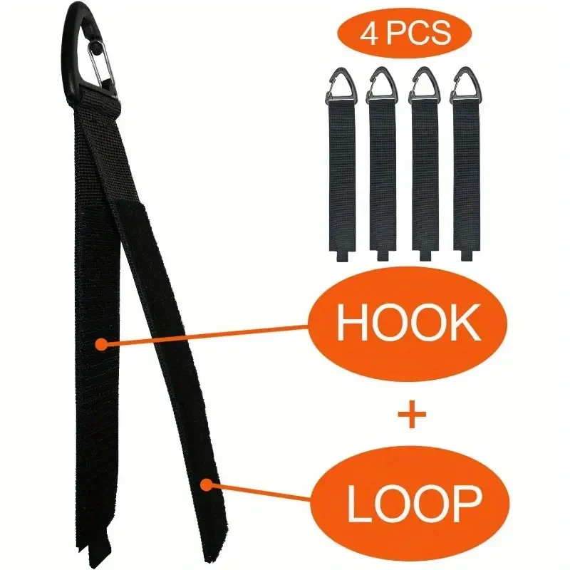 Cann 4 laidų organizatorių rinkinys Fabric Nylon Hooks