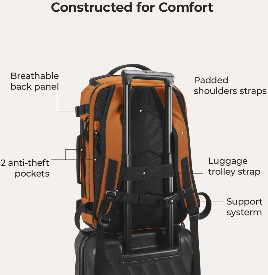Cann Carry On kelioninė kuprinė standartinė 28L (Oranžinė)