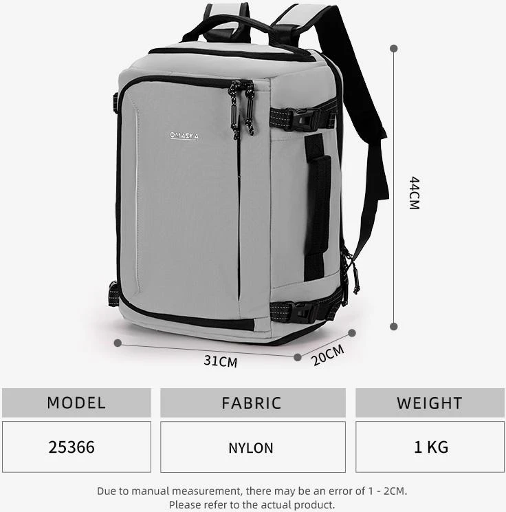 Cann Carry On kelioninė kuprinė standartinė 28L (Pilka)