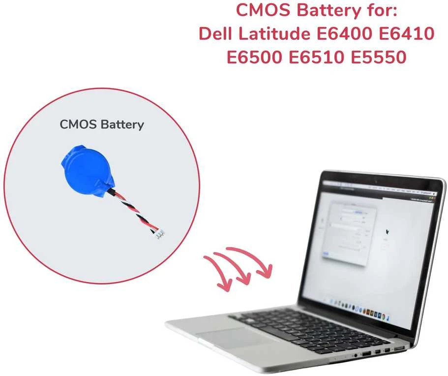 Cann DELL CMOS nešiojamojo kompiuterio monetų baterija originali H1000441