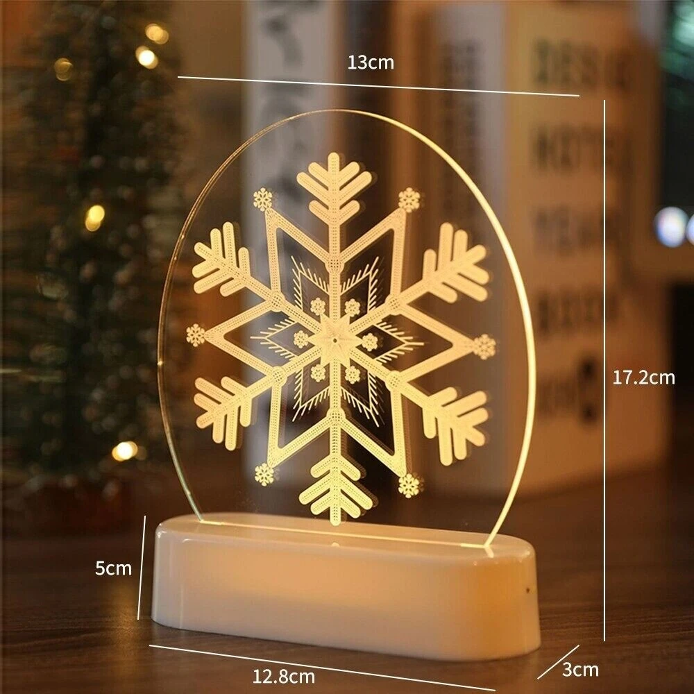 CANN Kalėdinė dekoracija 3D šviestuvas - Snaigė NYG059SNOWFLAKE