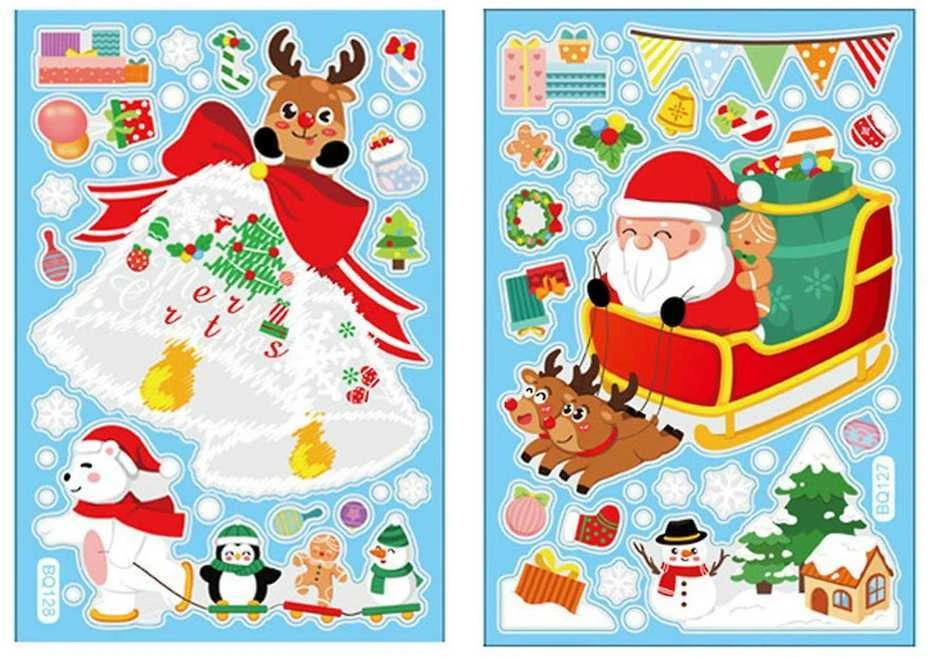 CANN Kalėdiniai langų lipdukai 6vnt NYstickers