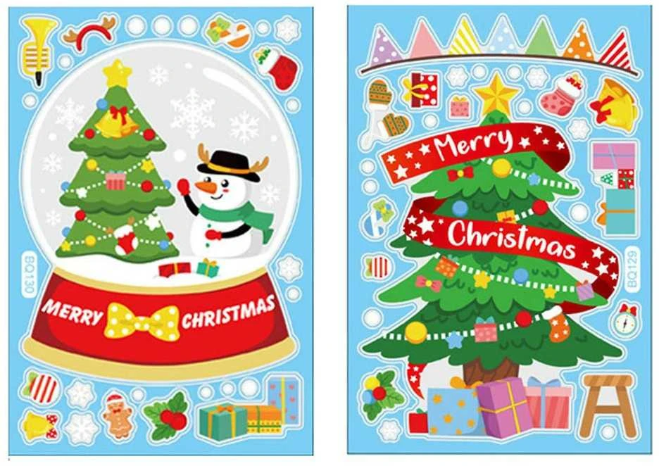 CANN Kalėdiniai langų lipdukai 6vnt NYstickers