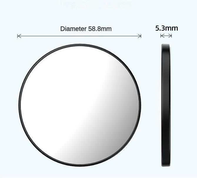 CANN magnetinis selfie veidrodis iPhone ir Android su MagSafe, 58,8 mm, baltas