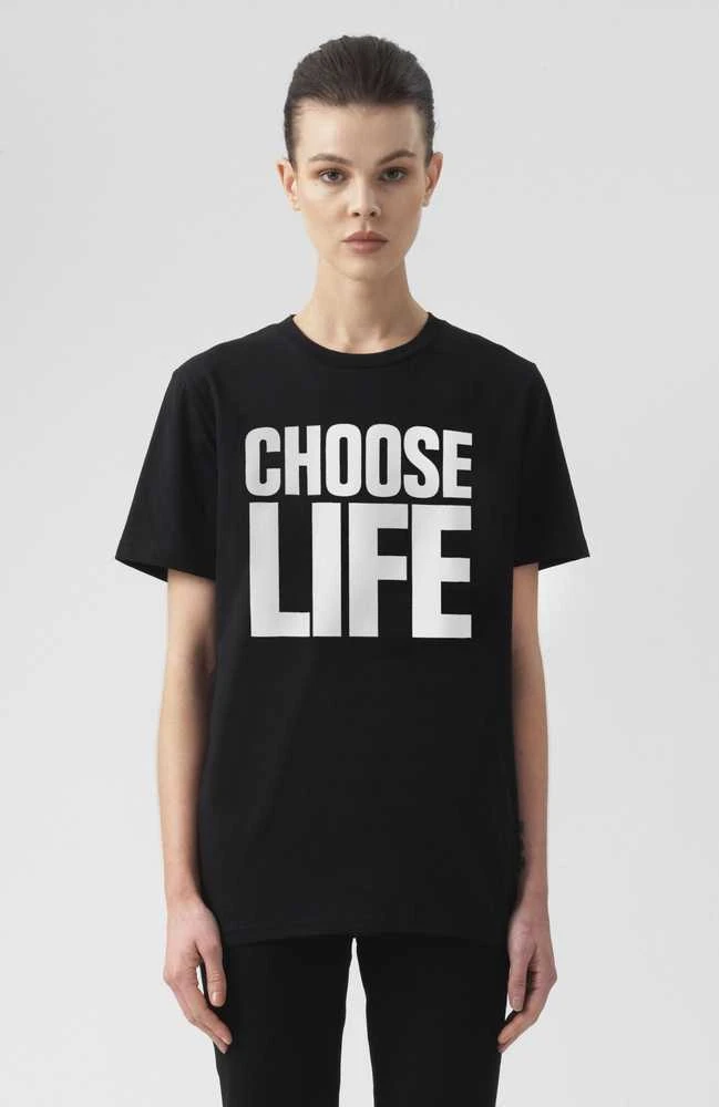 Cann Marškinėliai vyrams ir moterims (unisex) "Choose Life" Juodas