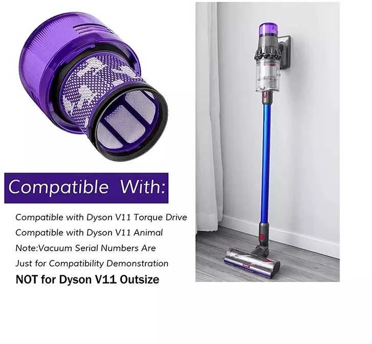 Cann Pakaitinis dulkių siurblio filtras, tinkamas Dysons V11 SV14 serijos belaidžiams dulkių siurbliams