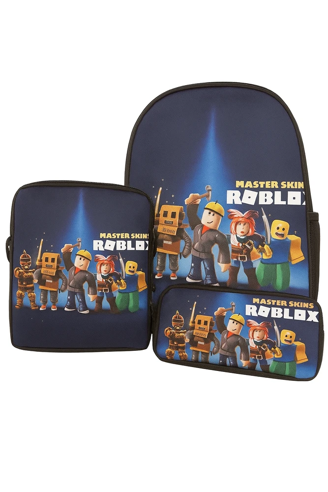 Cann ROBLOX mokyklinė kuprinė, krepšys ir pieštukinė