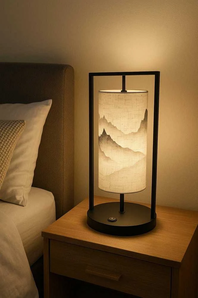 Cann Stalinė Lampa su Kalnų Motyvu Skandinavišku Stiliumi