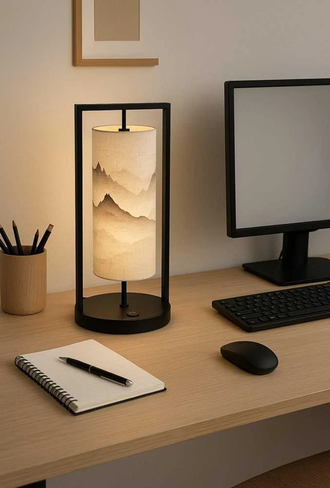 Cann Stalinė Lampa su Kalnų Motyvu Skandinavišku Stiliumi