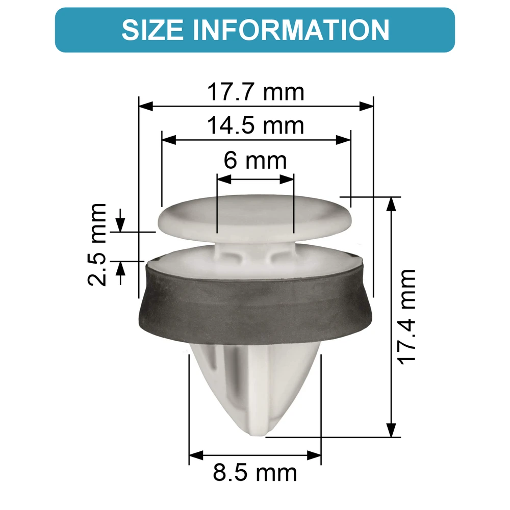 CARSO apdailos spaustukai FORD W716507S300 50vnt.