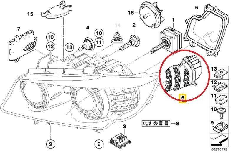 Carso BMW 3 serijos E90 E91 LCI dešiniojo posūkio signalo indikatoriaus modulis 63127245814