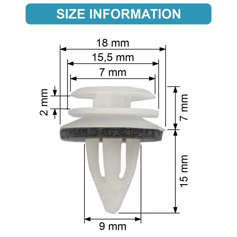 Carso BMW MINI VW PORSCHE apdailos interjero spaustukai su poveržlėmis 20 vnt. 51410407984