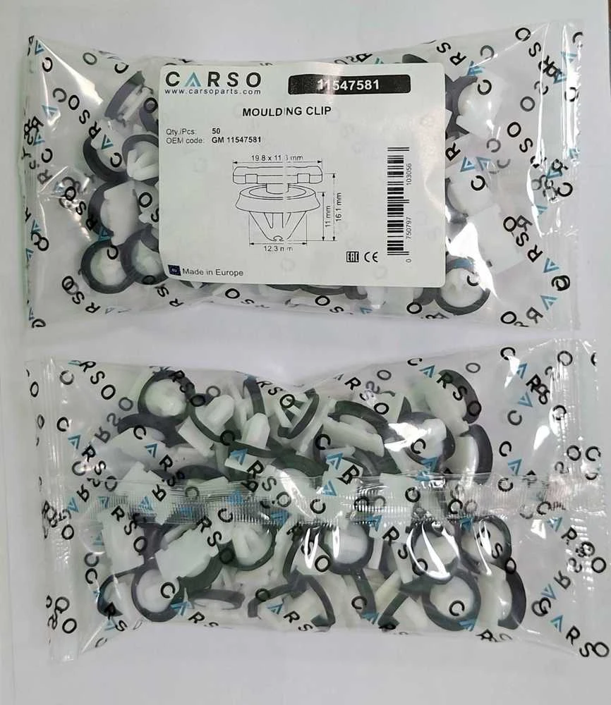 Carso "Chevrolet Cadillac GMC Buick" liejimo klipsai 11547581 50vnt.