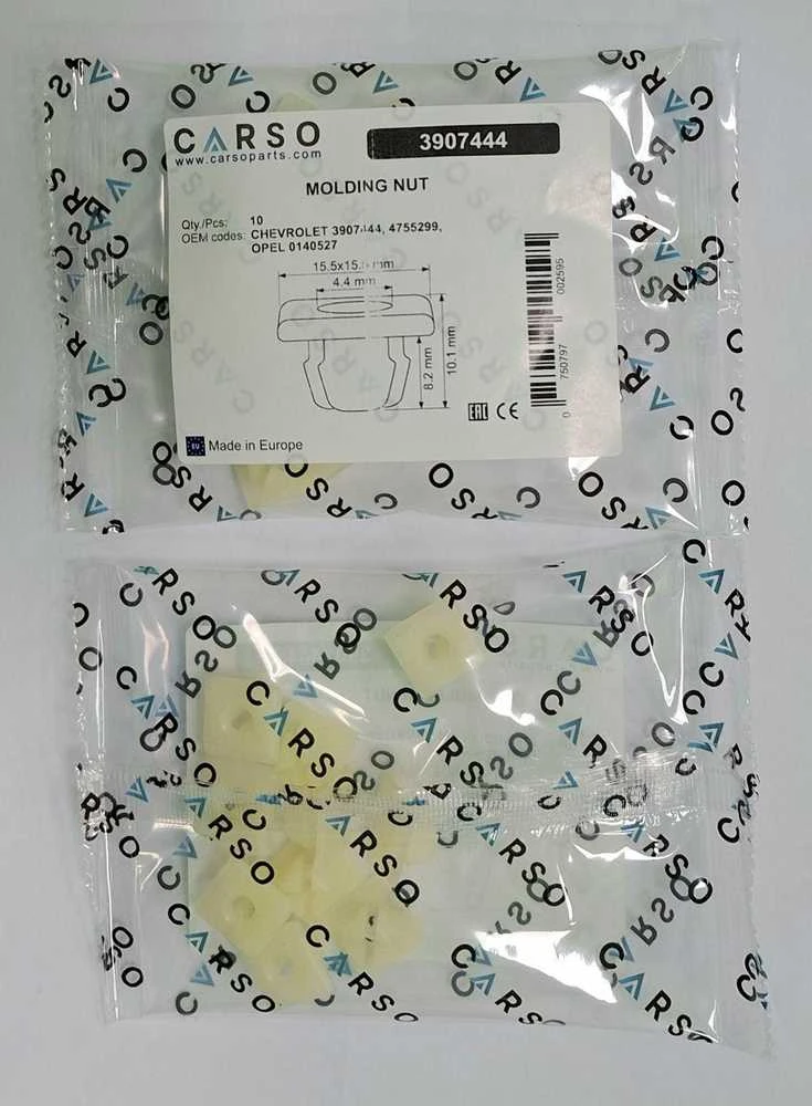 Carso Chevrolet GMC Opel liejimo veržlė 3907444 4755299 0140527 10vnt.