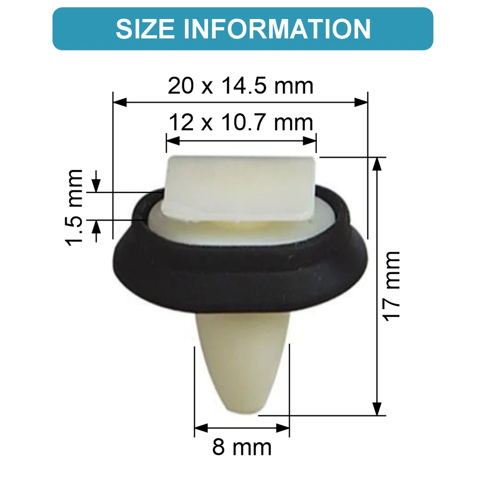 Carso Chrysler Peugeot FIAT spaustukas Ø 8 mm 68093998AA 856543 71728806 50vnt.