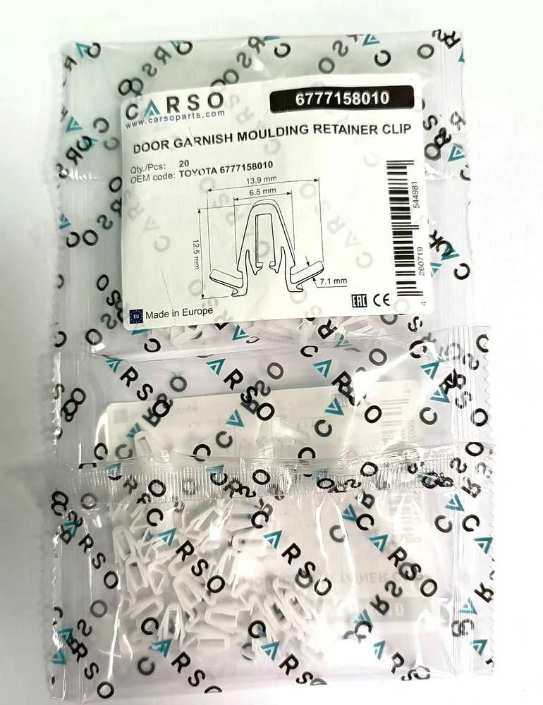 Carso Durelių apvado apdailos lipdinys, laikiklis, suderinamas su Toyota Lexus 67771-58010 20 vnt.