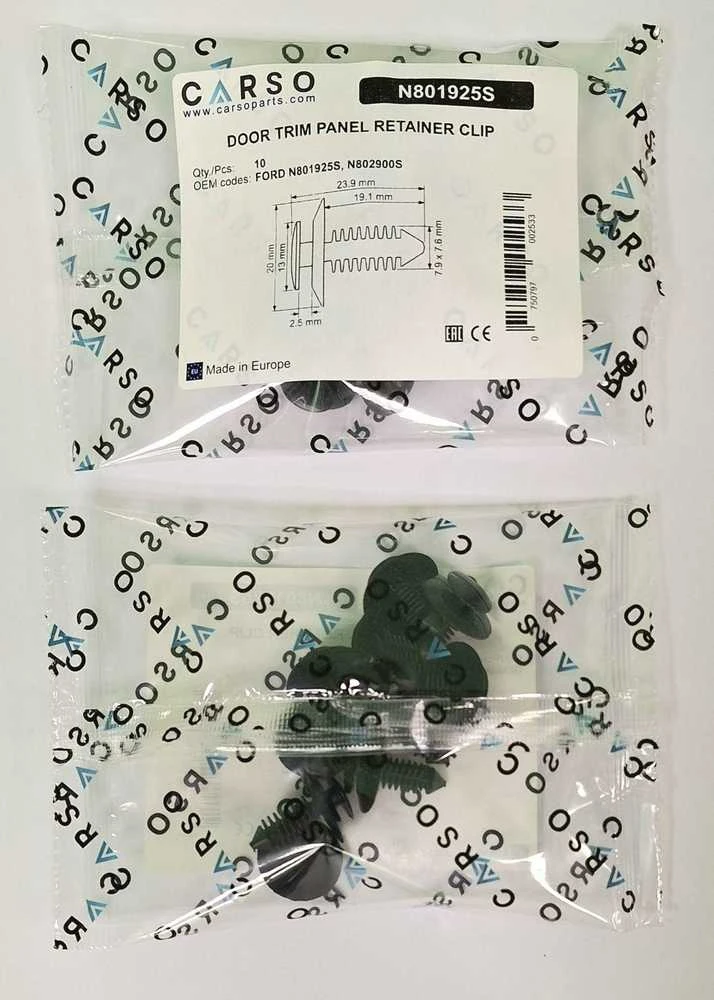 Carso "Ford F150 Explorer Lincoln" fiksatorius N801925S N802900S 10vnt.