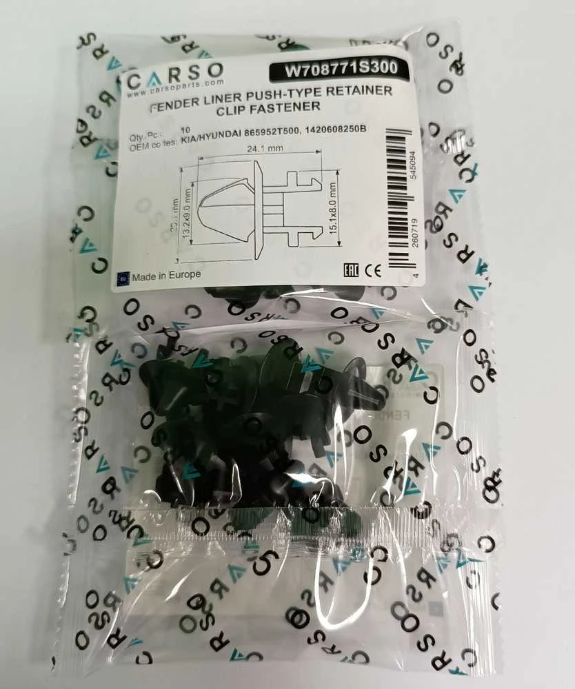 Carso FORD F150 gaubtas Oro deflektorius grotelių laikiklis W708771S300 10 vnt.