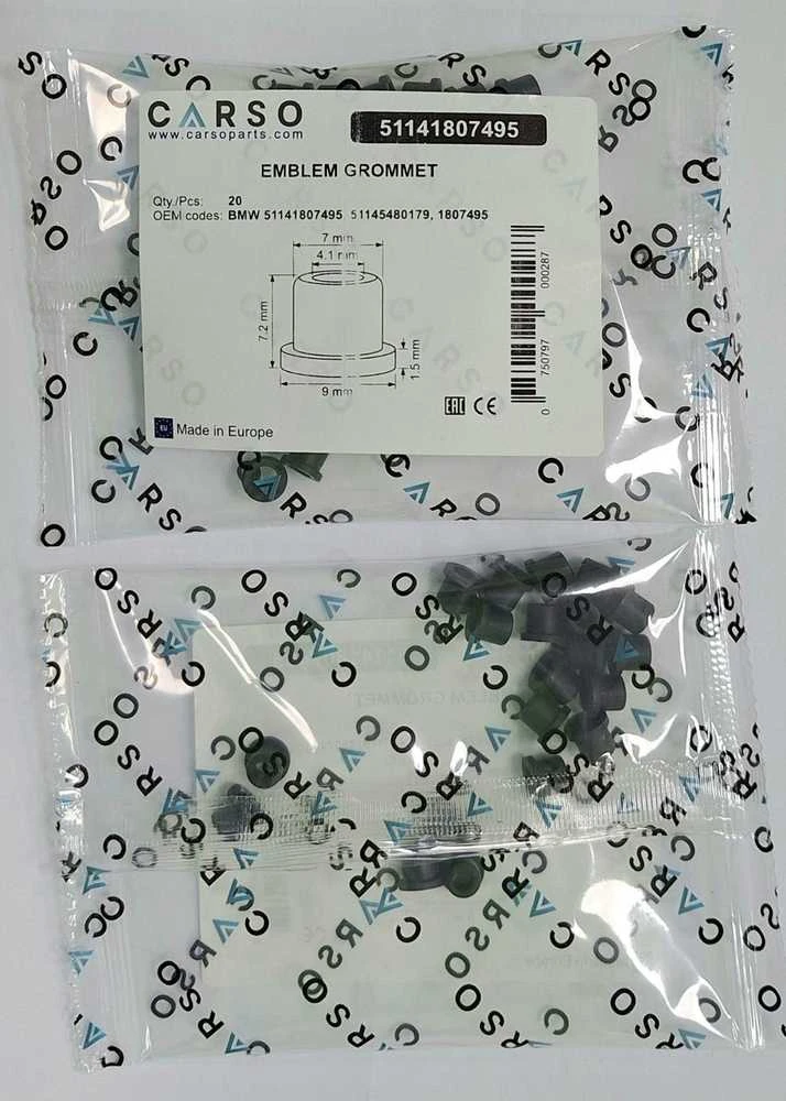 CARSO įvorė BMW emblemoms 51141807495, 20 vnt.