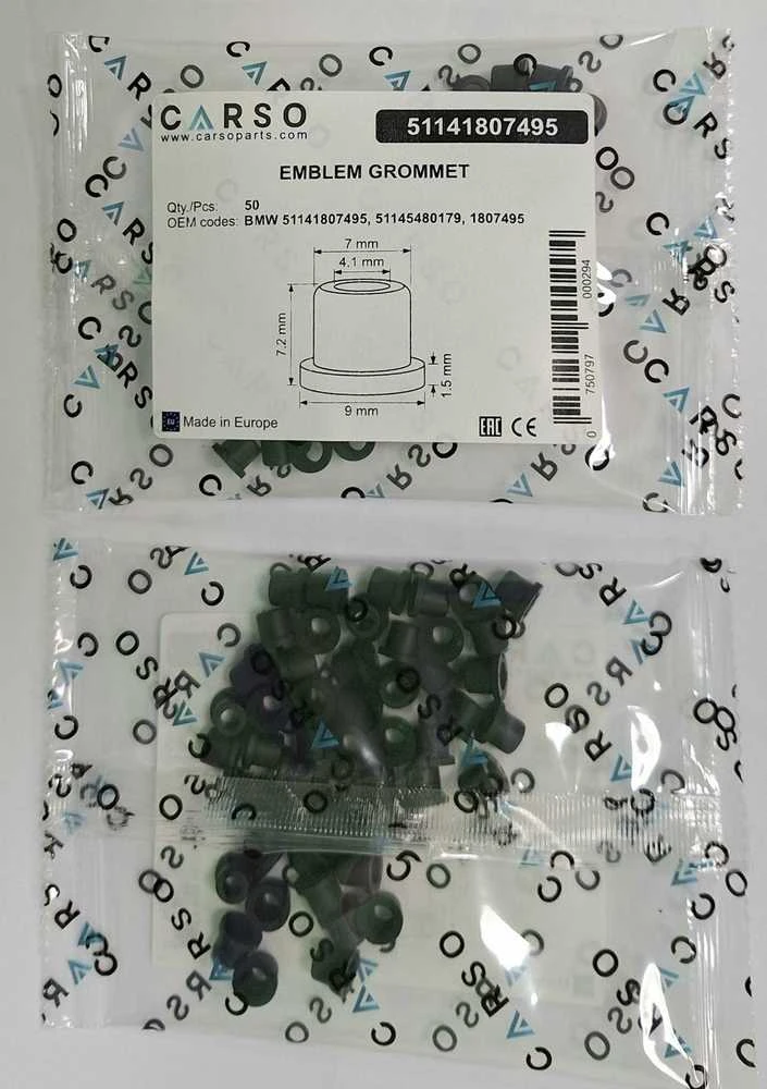 CARSO įvorė BMW emblemoms 51141807495, 50 vnt.