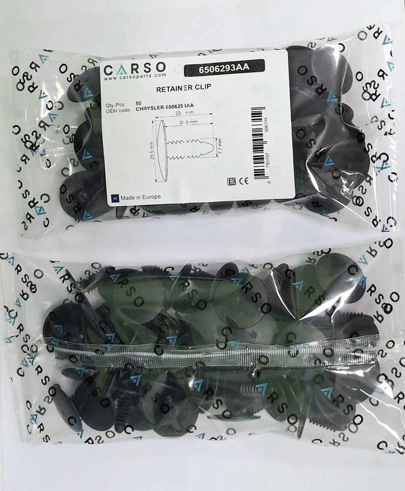 Carso JEEP Doge RAM Chrysler klipai 6506293AA 50vnt.