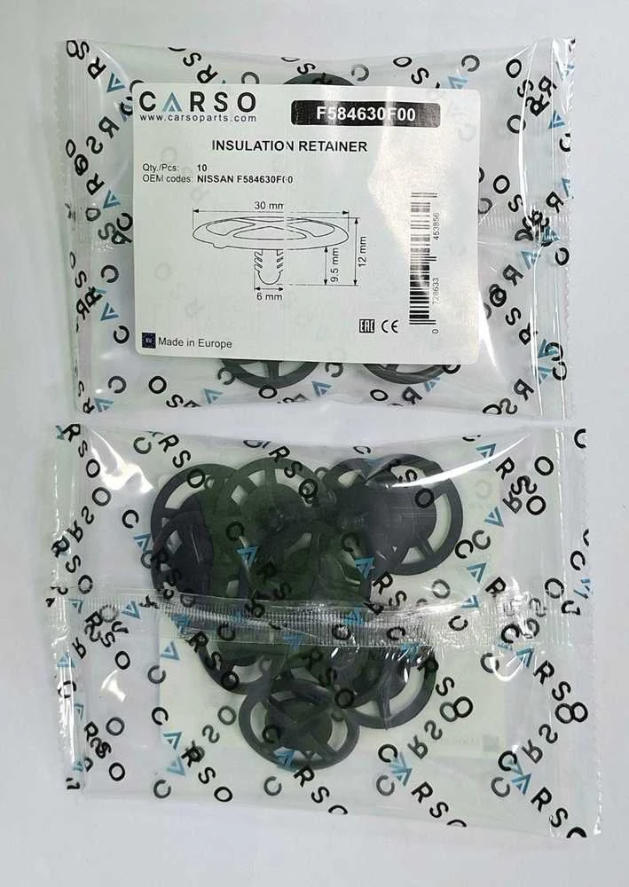 Carso NISSAN INFINITI variklio dangčio izoliacijos spaustukas F584630F00 10vnt.