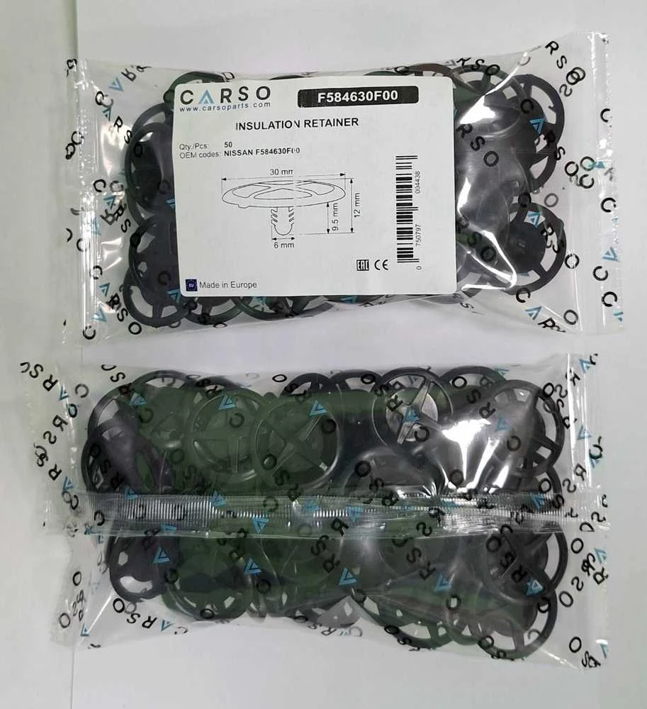 Carso NISSAN INFINITI variklio dangčio izoliacijos spaustukas F584630F00 10vnt.