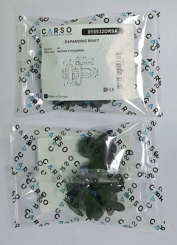 Carso Plastikinė apdailos sąvarža tinka Nissan Infinity Renault 015532DR9A 01553-09321 10vnt.