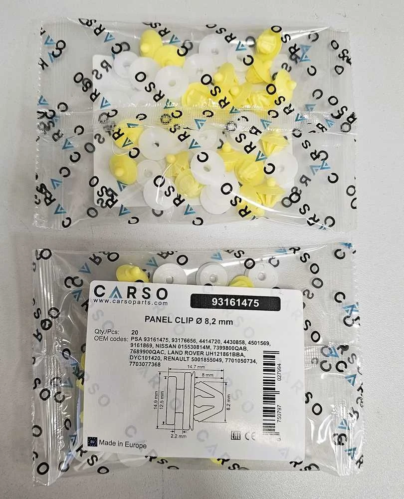 Carso Peugeot Citroen OPEL VAUXHALL Laikiklis 93161475 93176656 4414720 20vnt.